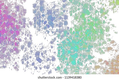 Light Multicolor, Rainbow vector pattern with narrow lines. Modern geometrical abstract illustration with staves. The pattern can be used as ads, poster, banner for commercial.