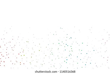 Light Multicolor, Rainbow vector  pattern with spheres. Blurred decorative design in abstract style with bubbles. Completely new template for your brand book.