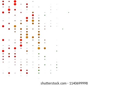 Light Multicolor, Rainbow vector  pattern with spheres. Blurred decorative design in abstract style with bubbles. New design for ad, poster, banner of your website.