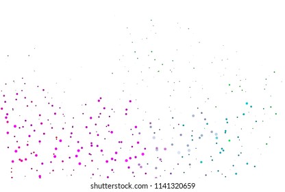 Light Multicolor, Rainbow vector  pattern with spheres. Blurred bubbles on abstract background with colorful gradient. New design for ad, poster, banner of your website.