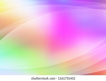 Light Multicolor, Rainbow vector pattern with narrow lines. Decorative shining illustration with lines on abstract template. The pattern can be used for websites.