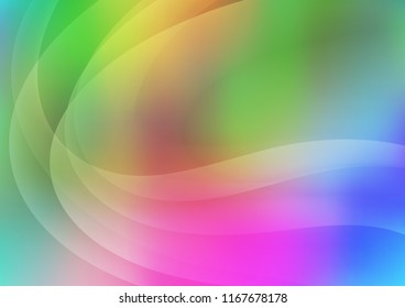 Light Multicolor, Rainbow vector pattern with liquid shapes. Shining crooked illustration in marble style. A completely new marble design for your business.