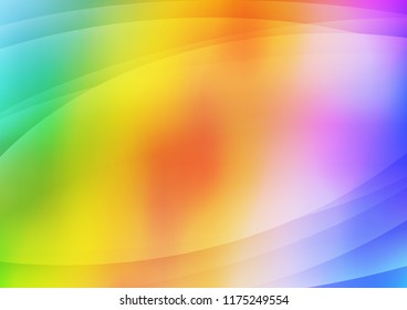 Light Multicolor, Rainbow vector pattern with narrow lines. Glitter abstract illustration with colored sticks. The pattern can be used as ads, poster, banner for commercial.