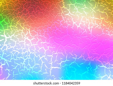 Light Multicolor, Rainbow vector pattern with curved circles. A sample with blurred bubble shapes. The elegant pattern for brand book.