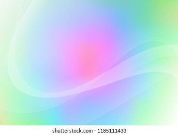 Light Multicolor, Rainbow vector pattern with lava shapes. Glitter abstract illustration with wry lines. Pattern for your business design.