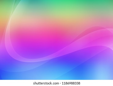 Light Multicolor, Rainbow vector pattern with bubble shapes. Geometric illustration in marble style with gradient.  A completely new template for your business design.