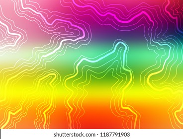 Light Multicolor, Rainbow vector pattern with liquid shapes. Creative illustration in halftone marble style with gradient. The best blurred design for your business.