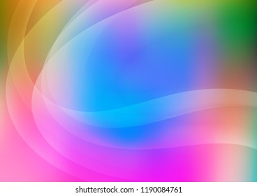 Light Multicolor, Rainbow vector pattern with lava shapes. Brand new colored illustration in marble style with gradient. Pattern for your business design.