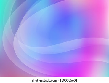 Light Multicolor, Rainbow vector pattern with bubble shapes. Colorful abstract illustration with gradient lines. Marble design for your web site.