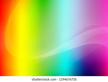 Light Multicolor, Rainbow vector pattern with lamp shapes. Blurred geometric sample with gradient bubbles.  A completely new marble design for your business.