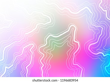 Light Multicolor, Rainbow vector pattern with lava shapes. Colorful illustration in abstract marble style with gradient. The template for cell phone backgrounds.