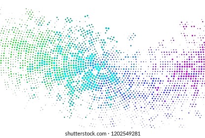 Light Multicolor, Rainbow vector pattern with spheres. Beautiful colored illustration with blurred circles in nature style. Design for posters, banners.