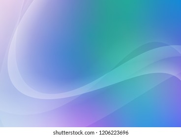 Light Multicolor, Rainbow vector pattern with curved circles. Colorful illustration in abstract marble style with gradient. A completely new marble design for your business.