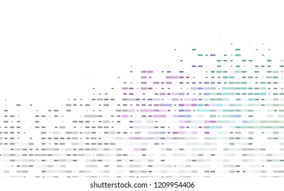 Light Multicolor, Rainbow vector pattern with narrow lines. Decorative shining illustration with lines on abstract template. The pattern can be used for websites.