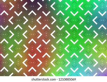 Light Multicolor, Rainbow vector pattern with narrow lines. Shining colored illustration with narrow lines. Smart design for your business advert.