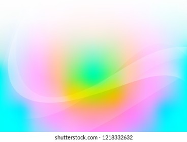 Light Multicolor, Rainbow vector pattern with curved circles. Geometric illustration in marble style with gradient.  A completely new marble design for your business.