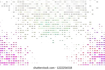 Light Multicolor, Rainbow vector pattern with narrow lines. Lines on blurred abstract background with gradient. Best design for your ad, poster, banner.