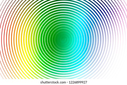 Light Multicolor, Rainbow vector pattern with spheres. Glitter abstract illustration with blurred drops of rain. Template for your brand book.