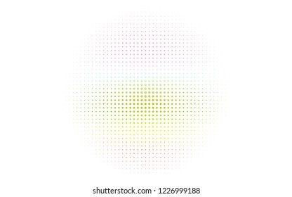 Light Multicolor, Rainbow vector pattern with spheres. Blurred decorative design in abstract style with bubbles. Design for business adverts.