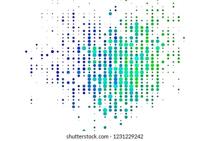 Light Multicolor, Rainbow vector pattern with spheres. Blurred decorative design in abstract style with bubbles. Pattern for beautiful websites.