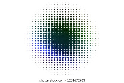 Light Multicolor, Rainbow vector pattern with spheres. Abstract illustration with colored bubbles in nature style. Pattern for beautiful websites.