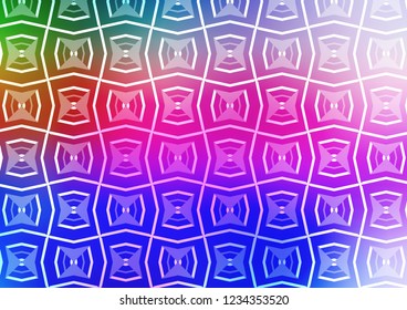 Light Multicolor, Rainbow vector pattern with narrow lines. Blurred decorative design in simple style with lines. Best design for your ad, poster, banner.