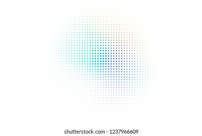 Light Multicolor, Rainbow vector pattern with spheres. Blurred bubbles on abstract background with colorful gradient. Design for business adverts.