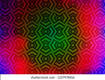 Light Multicolor, Rainbow vector pattern with narrow lines. Glitter abstract illustration with colored sticks. Pattern for websites, landing pages.