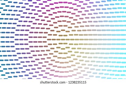 Light Multicolor, Rainbow vector pattern with narrow lines. Decorative shining illustration with lines on abstract template. Pattern for business booklets, leaflets.