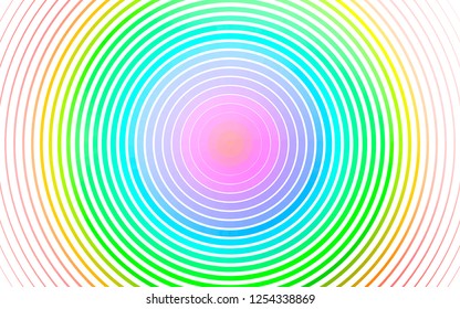 Light Multicolor, Rainbow vector pattern with spheres. Illustration with set of shining colorful abstract circles. Design for business adverts.