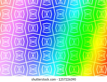 Light Multicolor, Rainbow vector pattern with narrow lines. Shining colored illustration with narrow lines. Pattern for ads, posters, banners.