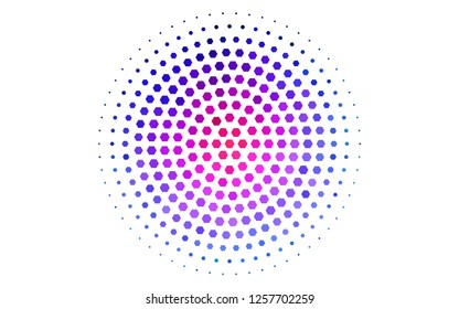 Light Multicolor, Rainbow vector pattern with colorful hexagons. Glitter abstract illustration in hexagonal style. Pattern for texture of wallpapers.
