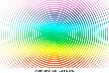 Light Multicolor, Rainbow vector pattern with spheres. Abstract illustration with colored bubbles in nature style. Template for your brand book.