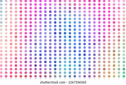 Light Multicolor, Rainbow vector pattern with spheres. Modern abstract illustration with colorful water drops. Pattern for beautiful websites.