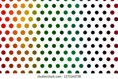 Light Multicolor, Rainbow vector pattern with spheres. Blurred bubbles on abstract background with colorful gradient. Pattern for beautiful websites.