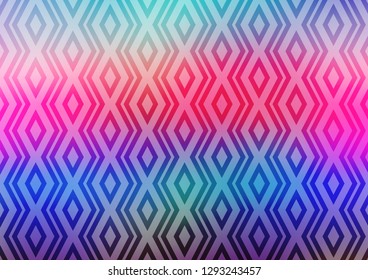 Light Multicolor, Rainbow vector pattern with lines, rectangles. Modern geometric abstract illustration with lines, squares. Pattern for websites, landing pages.