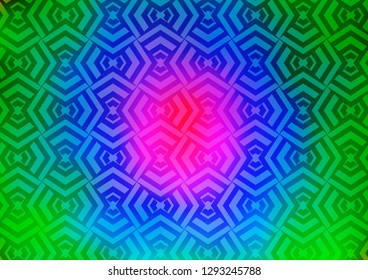 Light Multicolor, Rainbow vector pattern with narrow lines. Shining illustration with lines on abstract template. Backdrop for TV commercials.