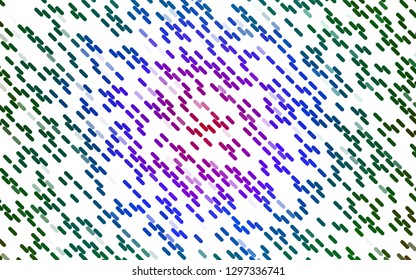 Light Multicolor, Rainbow vector pattern with narrow lines. Modern geometrical abstract illustration with staves. Backdrop for TV commercials.