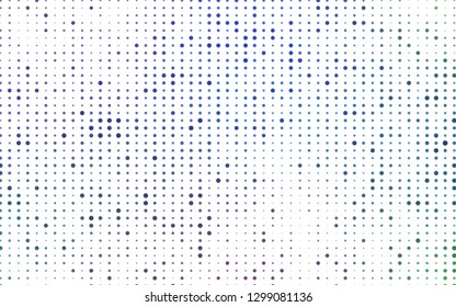 Light Multicolor, Rainbow vector pattern with spheres. Blurred decorative design in abstract style with bubbles. Pattern for ads, leaflets.