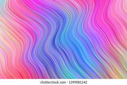 Light Multicolor, Rainbow vector pattern with bubble shapes. Shining crooked illustration in marble style. Marble style for your business design.
