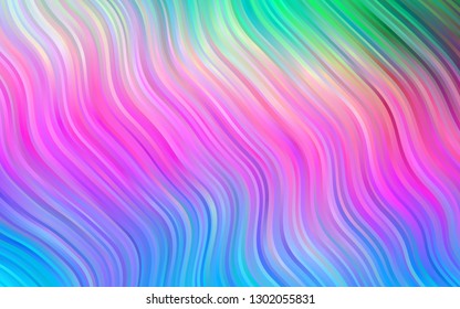 Light Multicolor, Rainbow vector pattern with lamp shapes. An elegant bright illustration with gradient. Pattern for your business design.