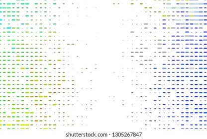 Light Multicolor, Rainbow vector pattern with narrow lines. Decorative shining illustration with lines on abstract template. The pattern can be used for busines ad, booklets, leaflets
