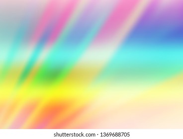 Light Multicolor, Rainbow vector pattern with narrow lines. Modern geometrical abstract illustration with staves. Smart design for your business advert.