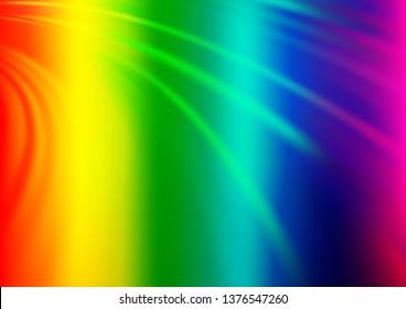 Light Multicolor, Rainbow vector pattern with liquid shapes. Creative geometric illustration in marble style with gradient. Pattern for your business design.