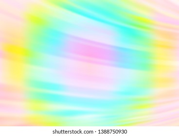 Light Multicolor, Rainbow vector pattern with lamp shapes. Colorful abstract illustration with gradient lines. A completely new marble design for your business.