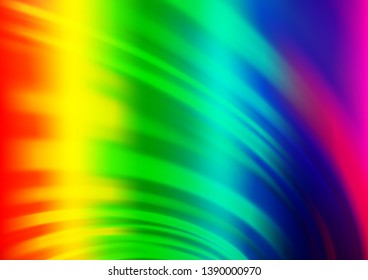 Light Multicolor, Rainbow vector pattern with liquid shapes. Creative geometric illustration in marble style with gradient. A completely new marble design for your business.