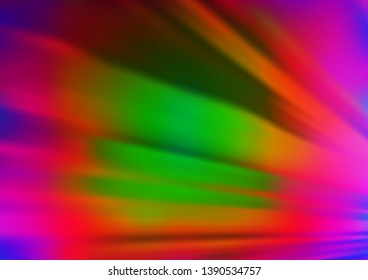 Light Multicolor, Rainbow vector pattern with narrow lines. Glitter abstract illustration with colored sticks. Pattern for business booklets, leaflets.