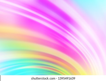 Light Multicolor, Rainbow vector pattern with bubble shapes. Glitter abstract illustration with wry lines. A completely new marble design for your business.
