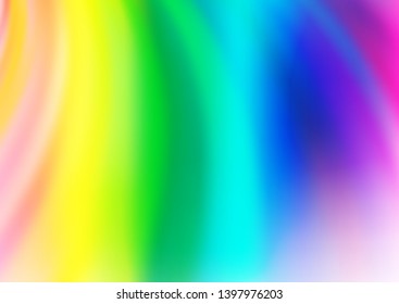 Light Multicolor, Rainbow vector pattern with lamp shapes. Glitter abstract illustration with wry lines. The template for cell phone backgrounds.