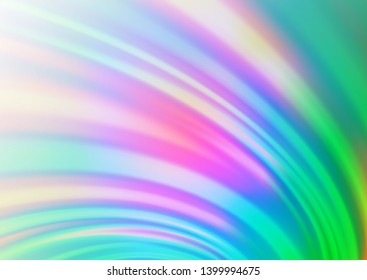 Light Multicolor, Rainbow vector pattern with lava shapes. Brand new colored illustration in marble style with gradient. Textured wave pattern for backgrounds.